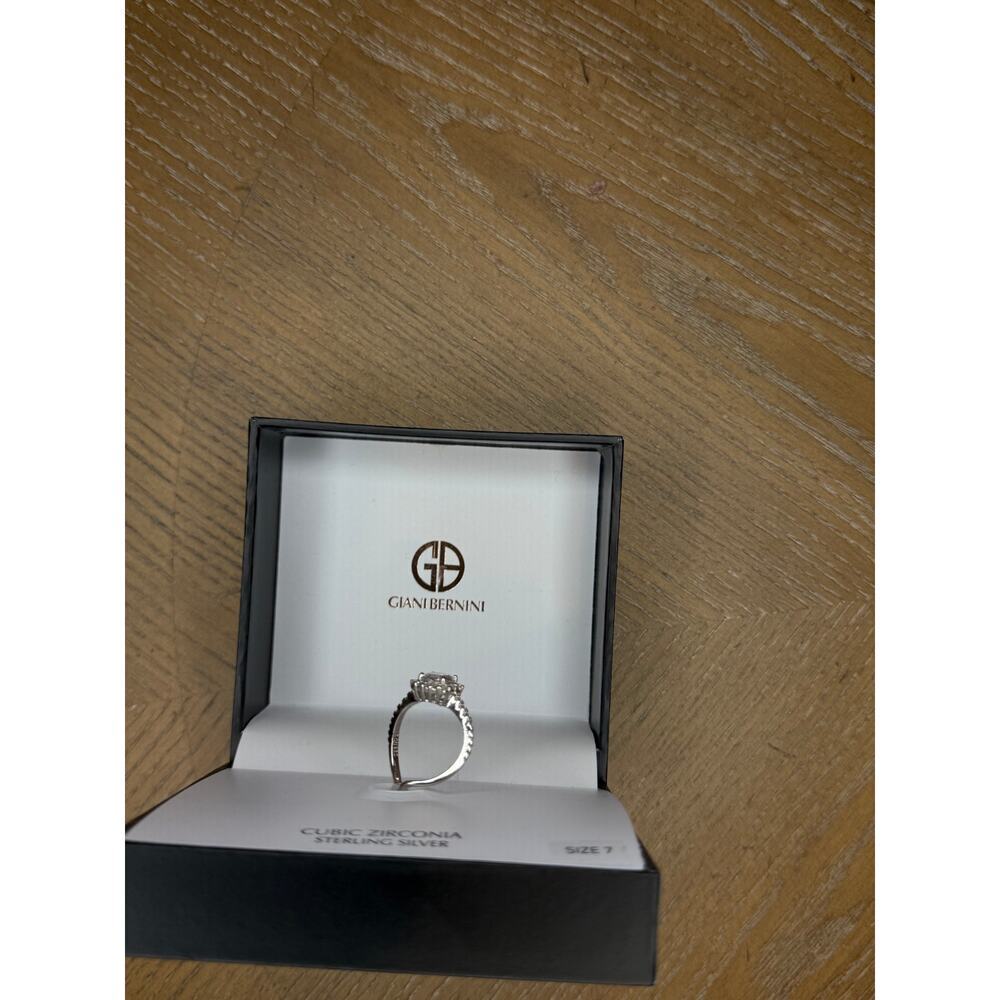 Giani Bernini Sterling Silver CZ Halo Ring Size 7 | NWT - Picture 3 of 4